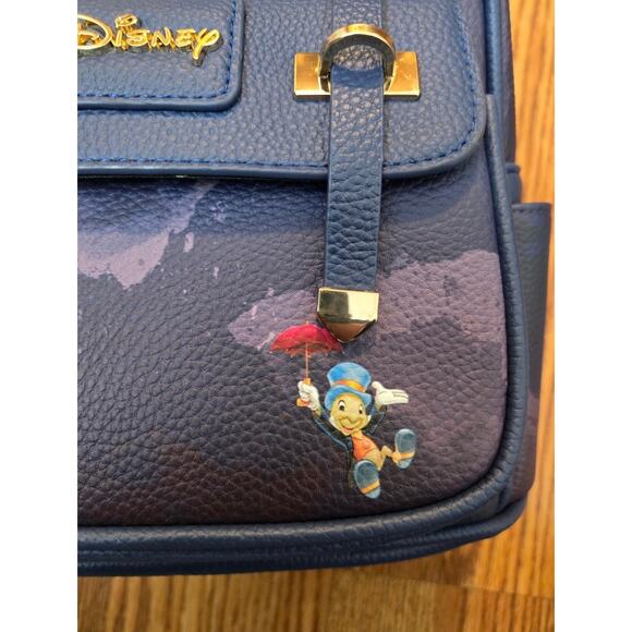 NWT Disney Pinocchio Jiminy Cricket Wondapop Pebbled Faux Leather Mini Backpack - Picture 3 of 7